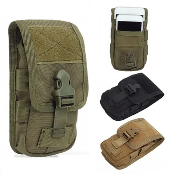 1000D тактически калъф за телефон Molle, в двуслоен калъф за мобилен телефон, чанта за инструменти, EDC, чанта за джаджи, военна поясная чанта с колан