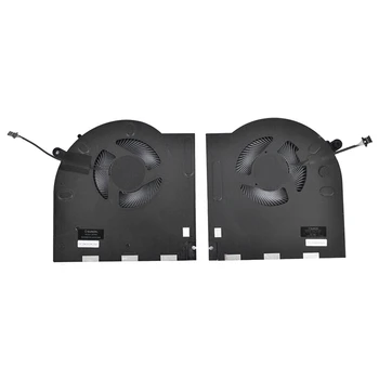 2 бр. пластмасови охлаждащ вентилатор черно охлаждащ вентилатор за видео карта Dell Alienware M17 R3 M17 R4 RTX