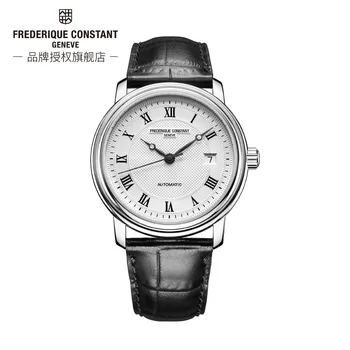 2023 Модни Луксозни прости часовници Frederique Constant за мъже FC-303, ежедневни ръчни часовници с автоматично циферблат дата, кожена каишка премиум-клас