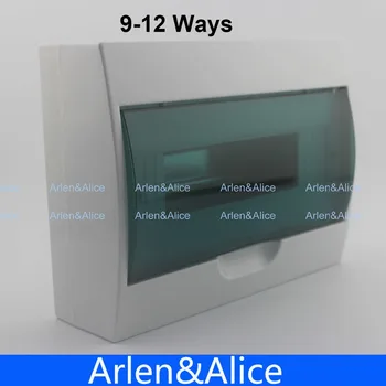 9-12 начини пластмасова разпределителна кутия за автоматичен прекъсвач в помещенията на стената