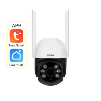 ESCAM TY110 2MP 1080P Sasha Smart Life Пълноцветен Безжична PTZ IP Куполна Камера AI Humanoid Motion Detection Домашен Монитор на защитата