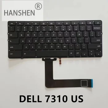 HANSHEN Великобритания, САЩ Нова клавиатура за лаптоп DELL CROMEBOOK 13 7310 0NVHD0 Оригинален връщане с подсветка