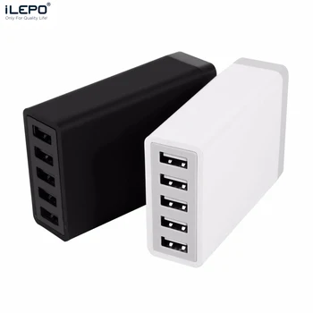 ILEPO 40 W 5 USB Зарядно Устройство за Бързо Зарядно Устройство 5V2A Бързо Зареждане Зарядно Устройство Станция Док-Станция С Кабел За iPhone, iPad xiaomi Kindle AU US EU KR