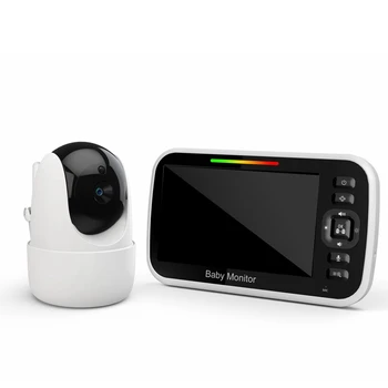 JABS 5 инчов PTZ видеоняня с цифрова камера за наблюдение Автоматично нощно виждане двупосочен домофонна система, гледане на деца штепсельная вилица ЕС