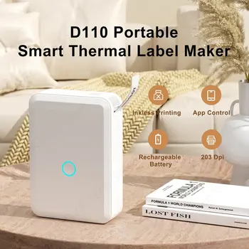 Niimbot D110 мини принтер Этикетировщик Безжична Bluetooth принтер за етикети всичко в едно САМ стикер с датата за Android и iOS Office Home