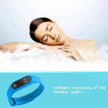 Smartband 0,42 Инчов OLED Bluetooth Монитор на Сърдечната честота Показване на времето Спортни Часовници