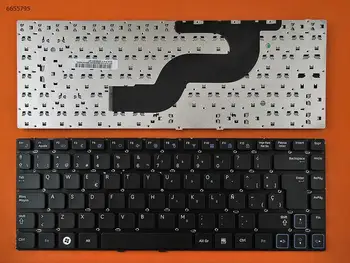 SP Испанска подредба Нова работа на смени клавиатура за лаптоп SAMSUNG RV411, RV412, RV415, RV420, черна, без рамка