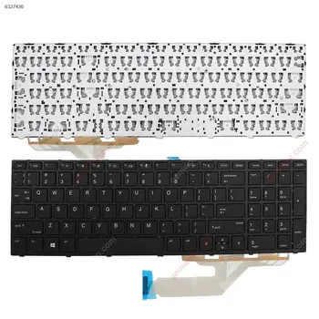 Американска клавиатура за HP Probook 450 G5 455 G5 470 G5 в черна рамка, без фолио