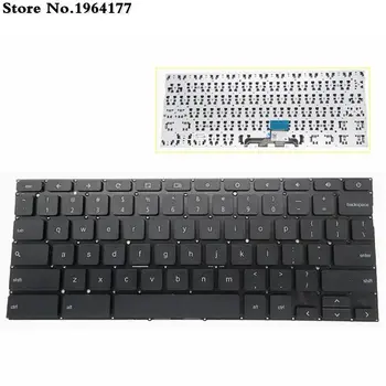 Американска клавиатура за лаптоп ASUS за Chromebook C200MA C200M C200MA-DS01 DS02, английска черна без рамка