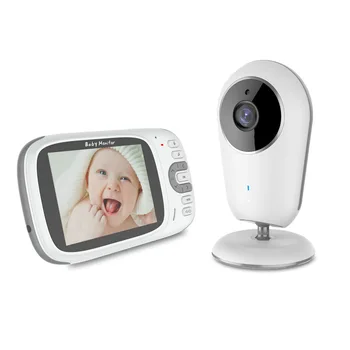 Видеоняня с 3.2-инчов IPS екран, следи бебето, безжична домофонна система, детска бавачка, помещение за сигурност, режим VOX, мониторинг на температурата, бавачка