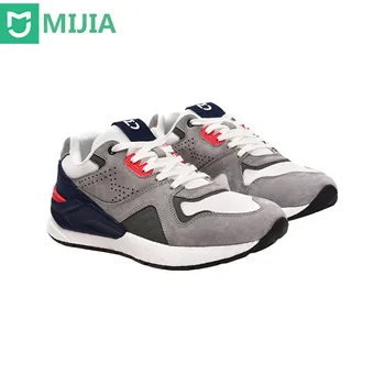 Гореща Оригиналната обувки Mijia в Ретро стил, Мъжки Маратонки За Бягане, Спортни Обувки От Естествена Кожа, Замшевая Окото, Дишаща Дизайн