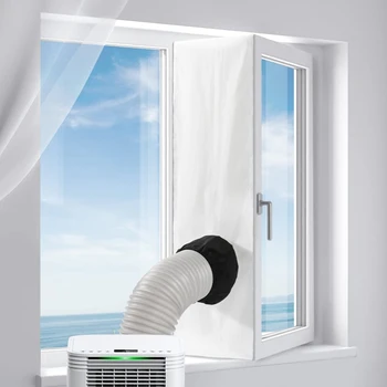 Джобно прозореца печат A63I ac, универсално уплътнение на прозореца за преносим климатик, комплект за вентилация прозорци с психиатър въже