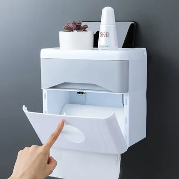 Държач за хартия в банята Органайзер за съхранение на Гардероб Иновативни аксесоари за дома Комплект кухненски мивки без бормашини срок на уреди