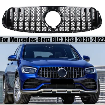 За Mercedes Benz GLC X253 2020 2021 2022 Решетка на Предната Броня на Автомобила GT Style С Мрежа За Мухи Състезателни Решетка Черна Дубликат Част