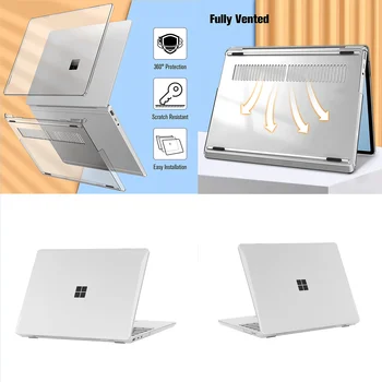 защитен калъф за лаптоп Microsoft steel cloth keyboard 12,4-инчов Go 2/1 13,5 3/4/5 1868/1951 (издаден през 2022-2020 г.)-shell