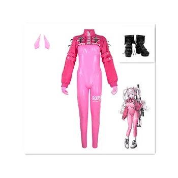 Играта Nikke Alice Cosplay костюм Екипировка униформи Обувки за момичета Ботуши за възрастни женски гащеризон за cosplay боди кралят костюм за Хелоуин