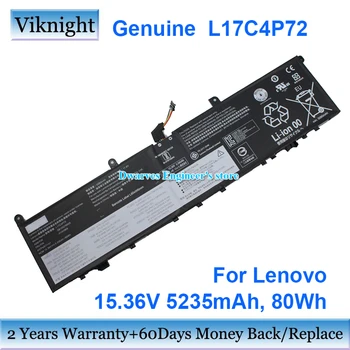 Истински L17C4P72 Батерия За Lenovo L17L4P72 L17M4P72 L18M4P71 SB10Q76928 01AV969 SB10Q76929 Батерия За лаптоп 15,36 V 80Wh