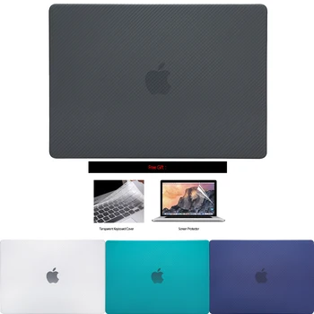 Калъф за лаптоп от Въглеродни влакна За Macbook Air 13 Калъф 2020 Macbook Air M1 Macbook Pro 13 Калъф За Pro 14 2021 Калъф