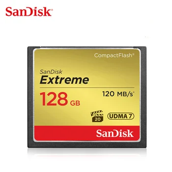 Карта памет SanDisk Extreme 32 GB 64 GB 128 GB CF карта UDMA-7 Compact Flash Card VPG-20 120 МБ/с. 4K Видео Full HD Камера SDCFXS