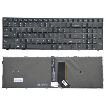 Клавиатура за лаптоп Thunderobot 911SE-E5a, 911SE-E5B, 911SE-E5C, 911SE-E5TA, американска подредба, Бяла Подсветка