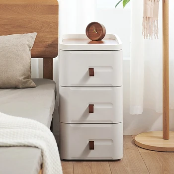Модерна и минималистичная нощно шкафче за дома, спални, мини устройства и многофункционални шкафове за съхранение