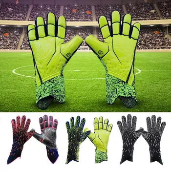 Нови латекс футболни вратарские ръкавици, удебелена футболна професионална защита, възрастни и юношеските вратарские футболни ръкавици вратарские