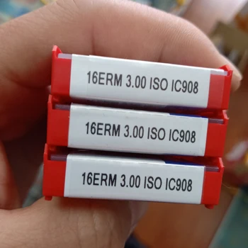Нови Оригинални Резбонарезни плоча 16ERM 3.00 ISO IC908 Видий плоча 16ERM 3.00 ISO IC908 Режещ Инструмент на Едро