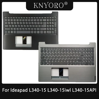 Новост за лаптоп Lenovo ideapad L340-15 L340-15iwl L340-15API клавиатура с американската подредбата със стойка за ръце главни букви черен сребрист корпус