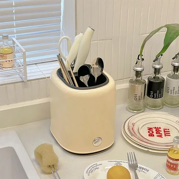 Органайзер за кухненски прибори в скандинавски стил, многофункционален държач за съхранение на ножове, лъжица, вилица, пръчка за хранене, рафт за кухненските принадлежности, кутия