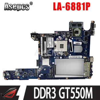 Основна такса LA-6881P за лаптоп Lenovo IdeaPad Y470 дънна платка HM65 DDR3 GPU GT550M