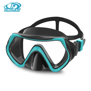 Очила за гмуркане за възрастни Findway, противотуманное закалено стъкло, маска за гмуркане с преглед на 180 °, плувни очила, обзавеждане за басейна и морето