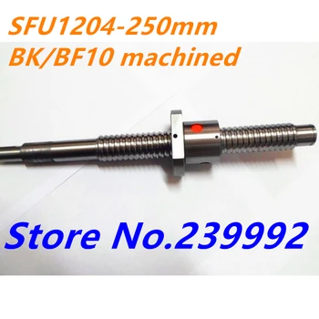 Свд SFU1204 250 мм SFU1204 L = 250 mm с шариковым винт C7, на роли BK/BF10, третирани с единична химикалка гайка за детайли с CNC Детайли с CNC