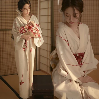 Японското традиционно кимоно жилетка женствена рокля халат Юката Гейша Cosplay облекло азиатски представа фотосесия