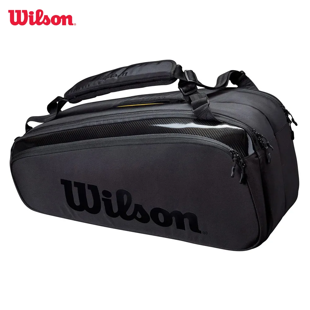 Wilson Tour Super Pro Staff, 9 опаковки, тенис чанта с покритие от тънък тел, двуслойни раница за ракети, сак за тенис ракети с изолация . ' - ' . 0