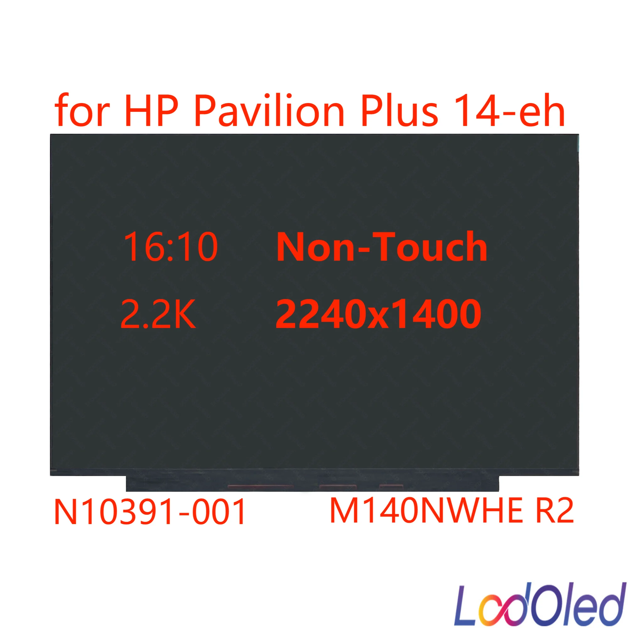 14,0'N10391-001 16:10 2,2 K LED LCD екран IPS Дисплей Панел Матрица за HP Pavilion Plus 14-eh Без допир 2240X1400 40 контакт 60 Hz . ' - ' . 0