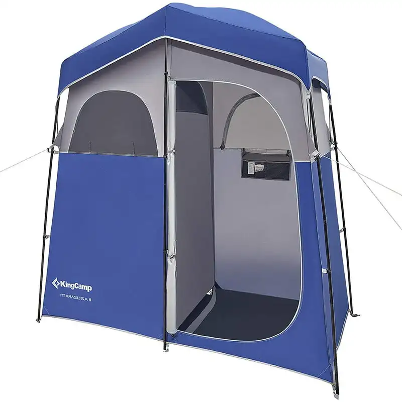 Душ палатки Джобно кемпинговое подслон за уединение с паркет, градинска шатра за преобличане, 2 стаи, сини къмпинг за оцеляване, Moon Jet балканиадата . ' - ' . 0