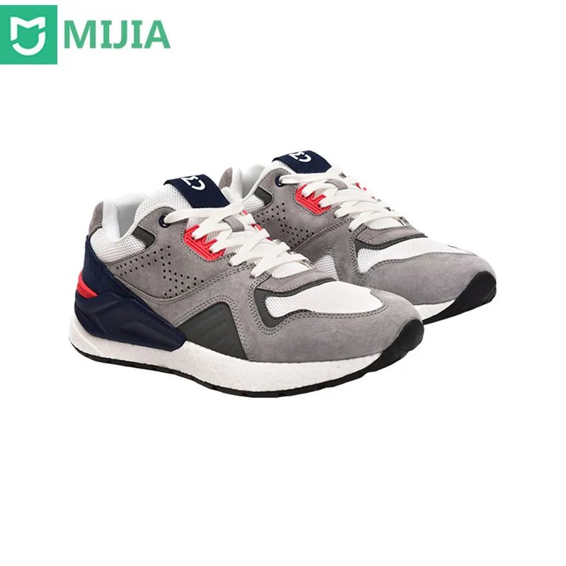 Гореща Оригиналната обувки Mijia в Ретро стил, Мъжки Маратонки За Бягане, Спортни Обувки От Естествена Кожа, Замшевая Окото, Дишаща Дизайн . ' - ' . 0