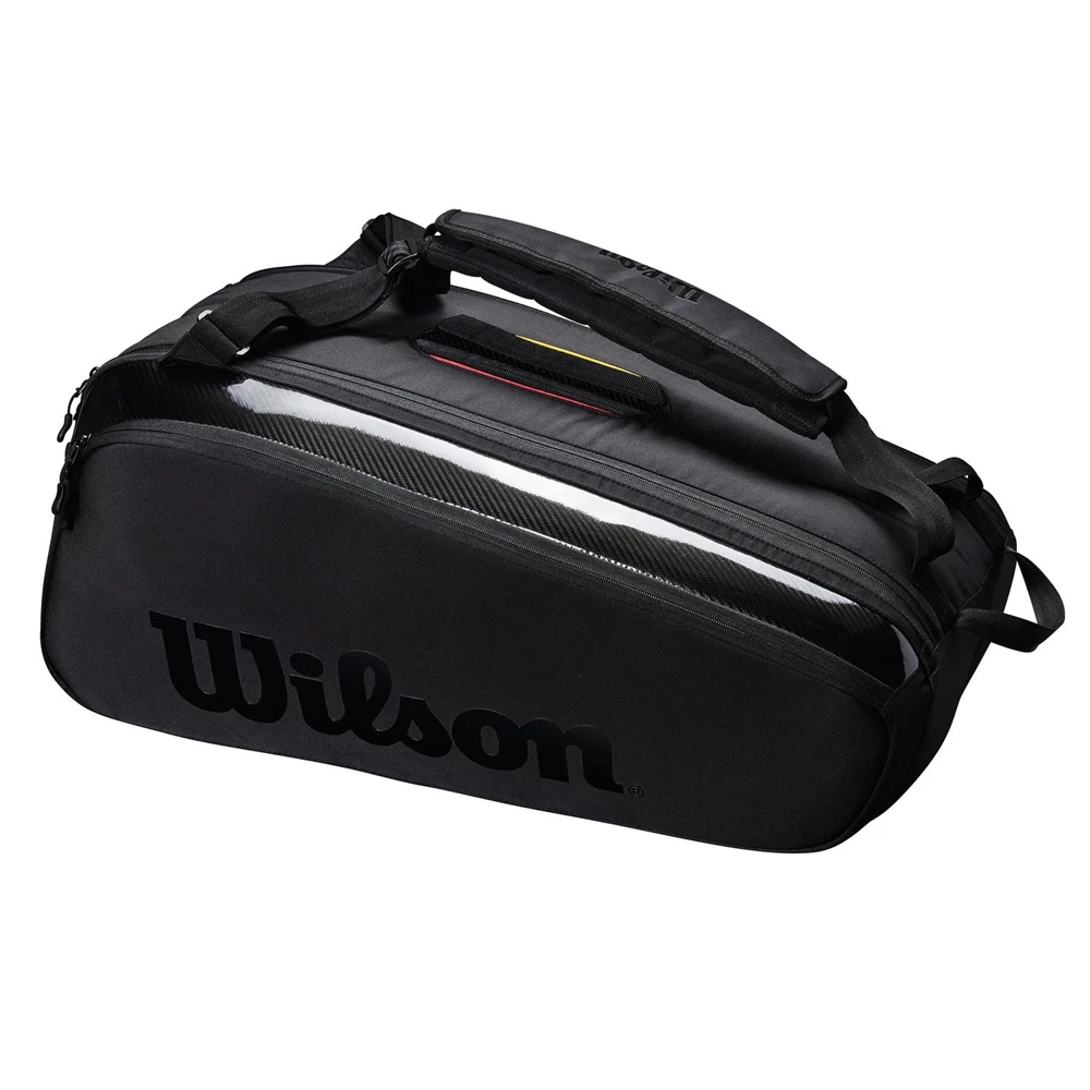 Wilson Tour Super Pro Staff, 9 опаковки, тенис чанта с покритие от тънък тел, двуслойни раница за ракети, сак за тенис ракети с изолация . ' - ' . 1