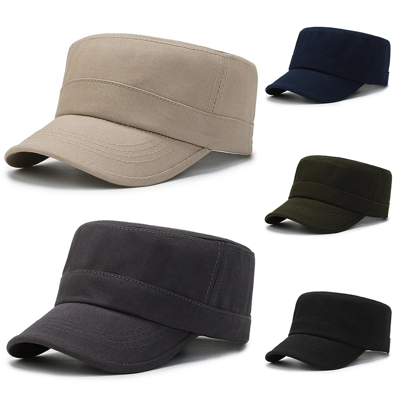 Класически армейските шапки с плосък покрив, военни шапки, прости шапки за мъже, регулируем дишаща солнцезащитная шапка, dr. шапки за тренировки на открито . ' - ' . 1