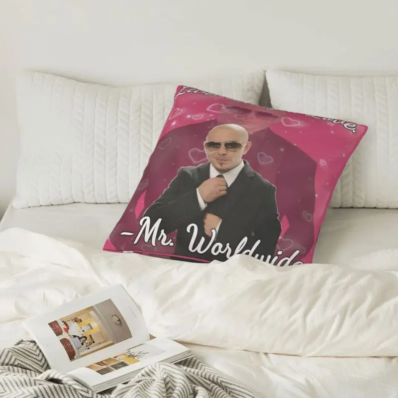 Mr 305 Pitbull Worldwide Хипи Калъфка Домашна Декоративна Замяна Калъфка за Дивана Хол Полиестерна Калъфка . ' - ' . 1
