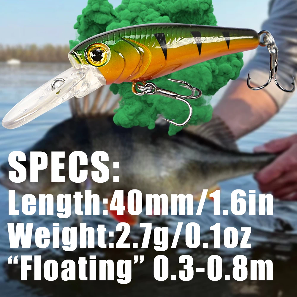 B & U 40 мм, 2,7 грама на Тиха топла модел риболовни примамки твърда стръв 6 цвята за избор на лещанка качествен професионален лещанка . ' - ' . 1