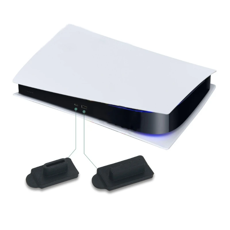 7 бр. Комплект Силиконови Пылезащитных Заглушек USB HDMI-съвместим Интерфейс, Защита от прах Прахозащитен Мъничета за Игралната конзола PS5 . ' - ' . 1