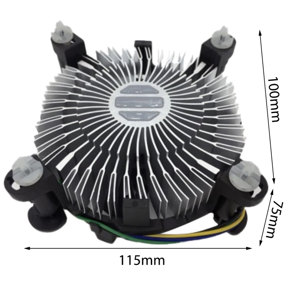 1бр Вентилатор за Охлаждане на процесора Радиатор Радиатор Охладител на процесора Хидравличен 2400 об/мин за LGA 775 1150 1155 1156 1151 . ' - ' . 2