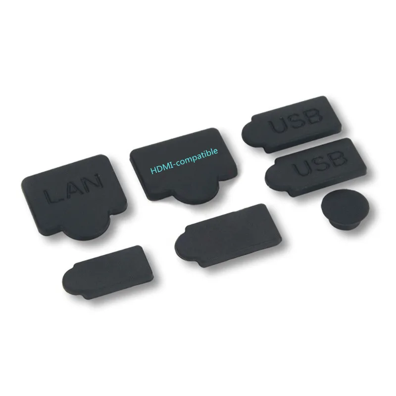 7 бр. Комплект Силиконови Пылезащитных Заглушек USB HDMI-съвместим Интерфейс, Защита от прах Прахозащитен Мъничета за Игралната конзола PS5 . ' - ' . 2