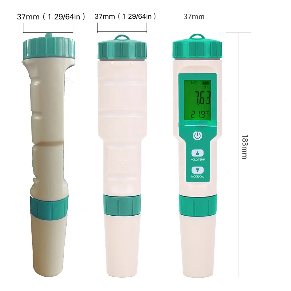 Китайски фабрично тестер за pH на водата дръжка м ORP 7 в 1 tds / ео / солена / orp измерване на температура, тестер . ' - ' . 3