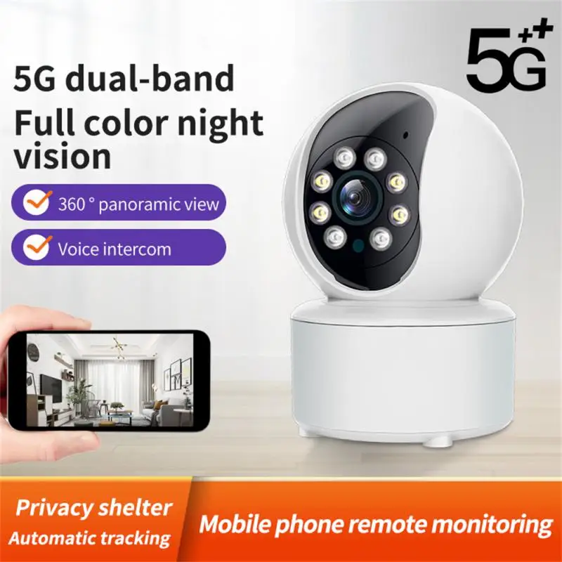 Двупосочна аудио, помещение за сигурност 5g Wifi, нощно виждане, аларма Ai, мини-камера, Wi-Fi, безжична Ip камера, двустранно автоматично следене на речта на 360 ° . ' - ' . 3