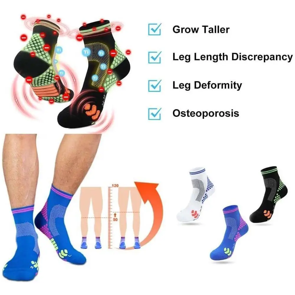 HIGHERSOCKS 2023 1 чифт нови компрессионных чорапи за крака Срещу умора При подошвенном фасциите, на долните болката в разклонения, болка чорапи за мъже и жени . ' - ' . 5