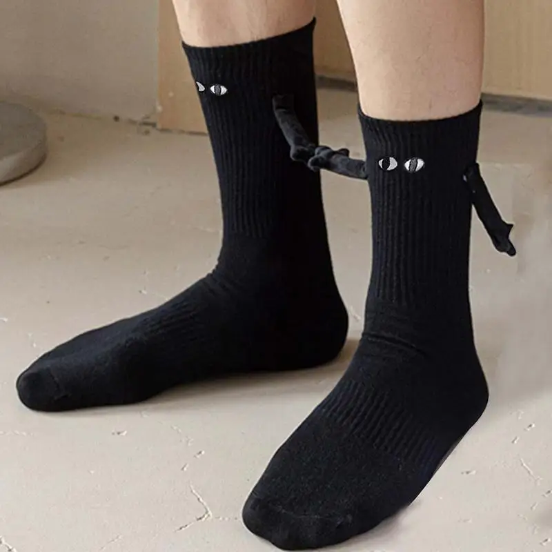 Сладки Чорапи за двойки, Магнитни 3D Чорапи За кукли, Держащейся за Ръка, Летни Мъжки Дамски Чорапи със средна дължина, Къси Спортни Чорапи със Средна Дължина, Забавен Подарък . ' - ' . 5