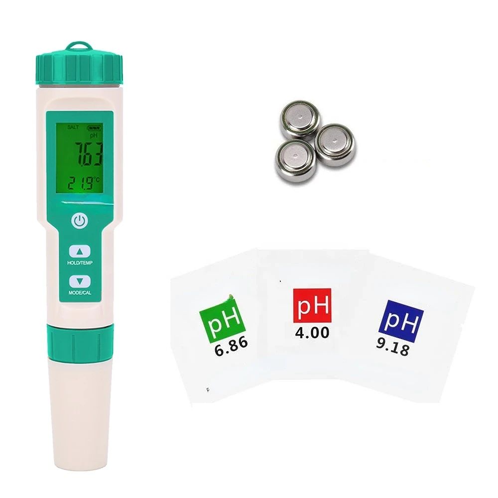 Китайски фабрично тестер за pH на водата дръжка м ORP 7 в 1 tds / ео / солена / orp измерване на температура, тестер . ' - ' . 5