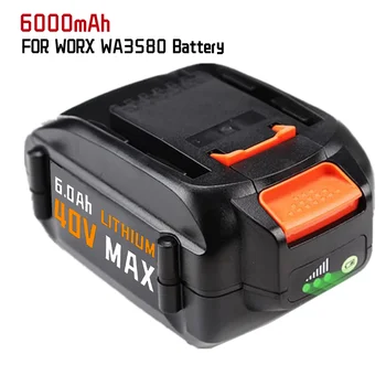 1-3 Опаковка литиеви батерии 40 В WA3580 за Worx 40 6000 mah, WG180, WG280, WG380, WG580, эрзац Worx 40, литиеви батерии